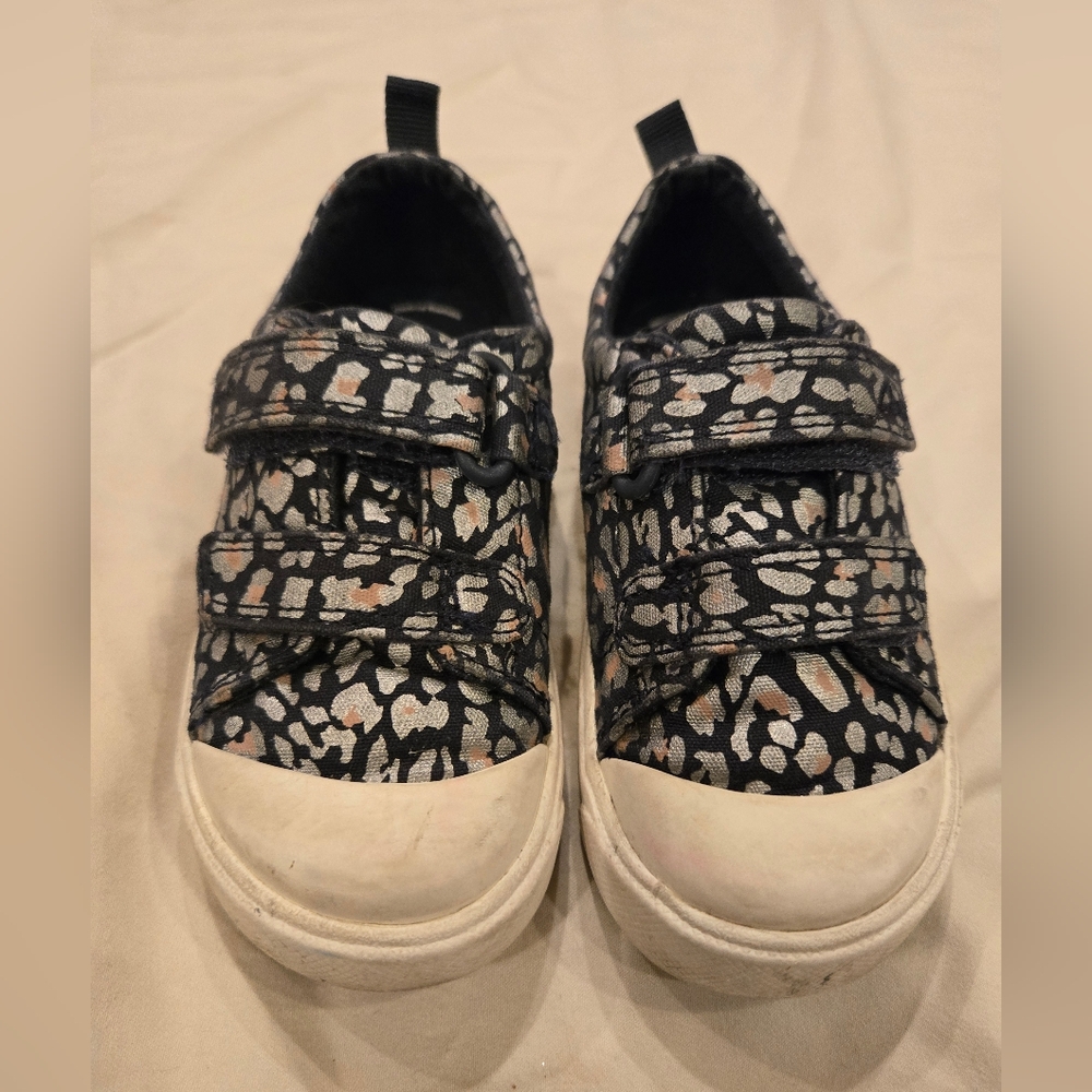 Clarks toddler velcro animal print sneakers
